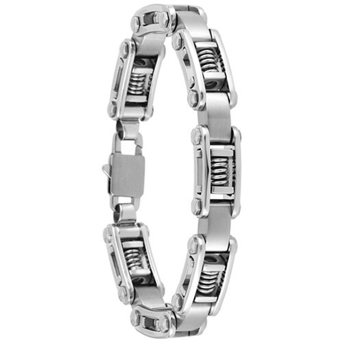 Stainless Steel Men's Invicta Elements Spiral Bracelet