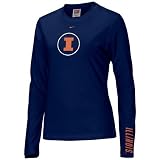 Nike Illinois Fighting Illini Navy Blue Ladies Classic Logo Long Sleeve T-shirt