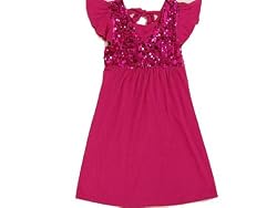 Hannah Montana Girls Sequined Knit Dress