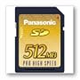 PANASONIC rp-sdk512u1a 512MB Secure Digital (SD) Memory Card