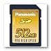 PANASONIC rp-sdk512u1a 512MB Secure Digital (SD) Memory Card