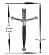 Black Knight #1 Claymore Sword - 54 inch