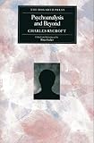 Psychoanalysis and beyond