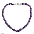 Amethyst necklace, 'Orchid Garland'