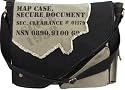 MILITARY STYLE FULL SIZE MESSENGER/SHOULDER BAG, LATEST MAP STYLE , IN BLACK