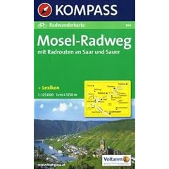 Kompass Karten, Mosel-Radweg mit Radrouten an Saar und Sauer: Radtourenkarte. Mit Radrouten an Saar und Sauer