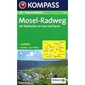 Kompass Karten, Mosel-Radweg mit Radrouten an Saar und Sauer: Radtourenkarte. Mit Radrouten an Saar und Sauer