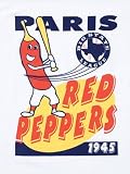 Paris Red Peppers White T-Shirt