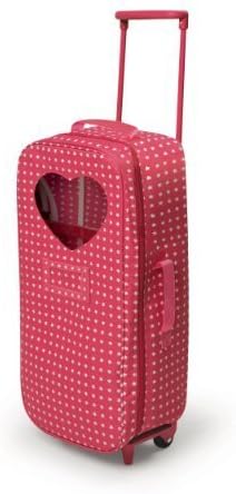 Badger Basket Trolley Doll Travel Case with Rocking Bed and Bedding - Star Pattern (fits American Girl dolls) by Badger Toys