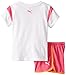 PUMA Little Girls' Shoulder Pieced Tee and Short Set