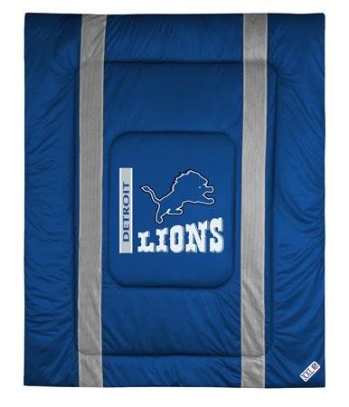 Detroit Lions Sideline Jersey Bed Comforter NFL