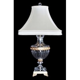 Schonbek Luxor French Gold Crystal Table Lamp from Lamps Plus