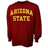 Arizona State Sun Devils Maroon Vertical Arch Long Sleeve T-shirt