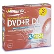 MEMOREX 32025648 8.5 GB DOUBLE LAYER DVD+RS (2.4X; 3 PK)