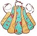 Everyone Loves Dakat's Vintage Oilcloth Lucy Apron in Aqua Rosegal Retro Patterns!
