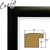 24x36 Picture Frame / Poster Frame 1" Wide Matte Black, 24x36 (N1WB3)