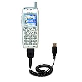 Coiled Power Hot Sync and Charge USB Data Cable w/ Tip Exchange for the Sanyo RL-4920 - Gomadic Brand