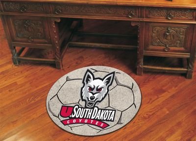 Buy South Dakota Coyotes NCAA Soccer Ball Round Floor Mat (29) by Fan Mats