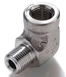 Parker 2-2 FE-SS-01 316 Stainless Steel Pipe Female Elbow NPT 1/4F X 1/4F