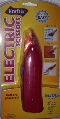 Kraftix Battery Powered Electric Scissors, Asst colors