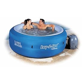 Lay-Z-Spa Portable Hot Tub with digital control.