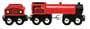 Red Engine wtih Tender