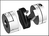 Huco Aluminum Oldham Blind Bore Coupler Clamp 1/4 x 1/4 Bore, 0.75 OD, 0.87 O/A L (Pack of 1)