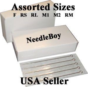 50 Tattoo Needles 9rl Needleboy 9 Round Liner by NeedleBoy