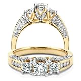 Three-Stone Diamond Ring 1ctw