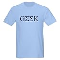 Geek in Greek Letters Ash Grey T-Shirt