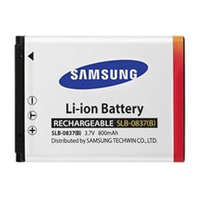 Samsung Battery for NV10, Digital Camera, SLB-0837(B)