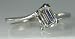 Emerald Diamond Engagement Ring (0.60 Ct F-SI1) EGL certification 14k White Gold