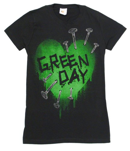 Green Day Green Heart Girls T-Shirt