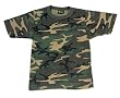 Kids Woodland Camouflage Short Sleeve T Shirt