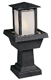 Sunterra 510104 Ripple Wall Fountain with Pump, Citronella Candle and Accent Stones Dark Slate