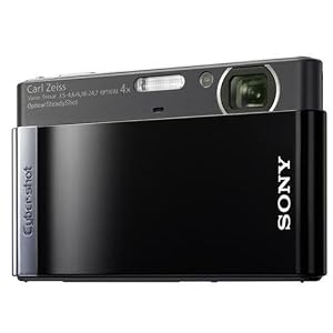 Sony DSC-T90B Digitalkamera (12 Megapixel, 4-fach opt. Zoom, 7,6 cm (3 Zoll) Display, Bildstabilisator) schwarz