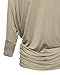Womens Casual Scoop Neck Dolman Drape 3/4 Sleeve Jersey Knit Maternity Tunic Top