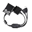 LAAGIE (TM)Premium Nice PS2 Adapter Cable to Microsoft Xbox 360 & PS3 Controller Converter Cable (3 in 1 Black)