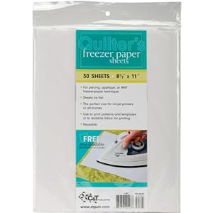 Quilter's Freezer Paper Sheets 8-1/2 Inch x11 Inch 30/pkg