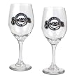 Milwaukee Brewers 2pc Wine Glass Set - Primary Logo MLB Baseball
