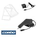 Transparent Clear Crystal Snap-on Cover Case with Clip + Car Charger + Home Charger For Verizon LG Decoy VX-8610 Cell Phone