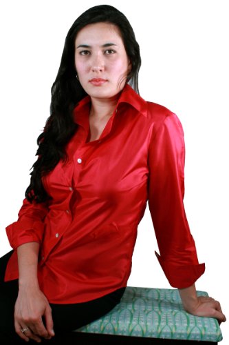 Classic Silk Button-Down Shirt for Women by ROYAL SILKÂ® - 100% Silk - 7 Colors