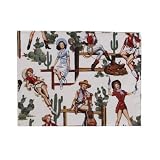 Sassy Cook'n 052494B Western Lolitas in White Placemat - Set of 6 by Sassy Cook'n