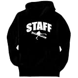 STAFF Rowing Sports Mens Hoodie (Black, Sizes X-Small - XXX-Large)