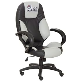 New England Patriots Leather Office Chair