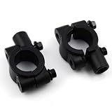 Universal Handle Bar Mirror Mount Holder Clamp Adaptor 7 8 Black 8MM For Motorcycle... by Astra Security