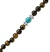 Yoga Meditation Simulated Tiger Eye 108 Prayer Beads Mala Wrap Bracelet or Necklace (Lotus Flower)