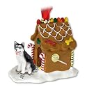 Siberian Husky Dogs Gingerbread House Christmas Ornament New Gift