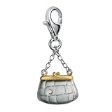Hot Diamonds Palm Beach Purse Charm, Sterling Silver