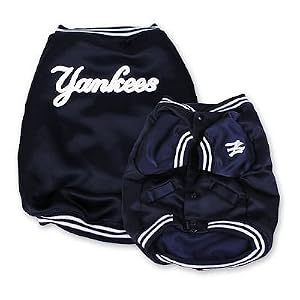  York Yankees Baseball Dog Puppy Pet Dugout Jacket Coat Extra Large Xl Officially Licensed Mlb from Sporty K9